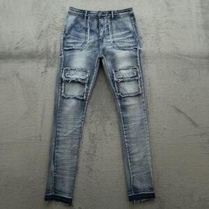 Nova Kids Jeans Youth/Girls Size 16 Blue High-Rise Skinny Denim Pants 32" Inseam